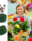 20 PCS round Floral Foam,Green Wet Foam Block,Wet Florist Floral Foam Block Flower Arrangement Supplies for Wedding Aisle Flowers,Party Decoration