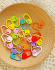 Stitch Markers 10 Colors Knitting Crochet Locking 160Pcs Stitch Needle Clip Counter with 3 Plastic Needle Randomly (Multicolor-160 Pcs)