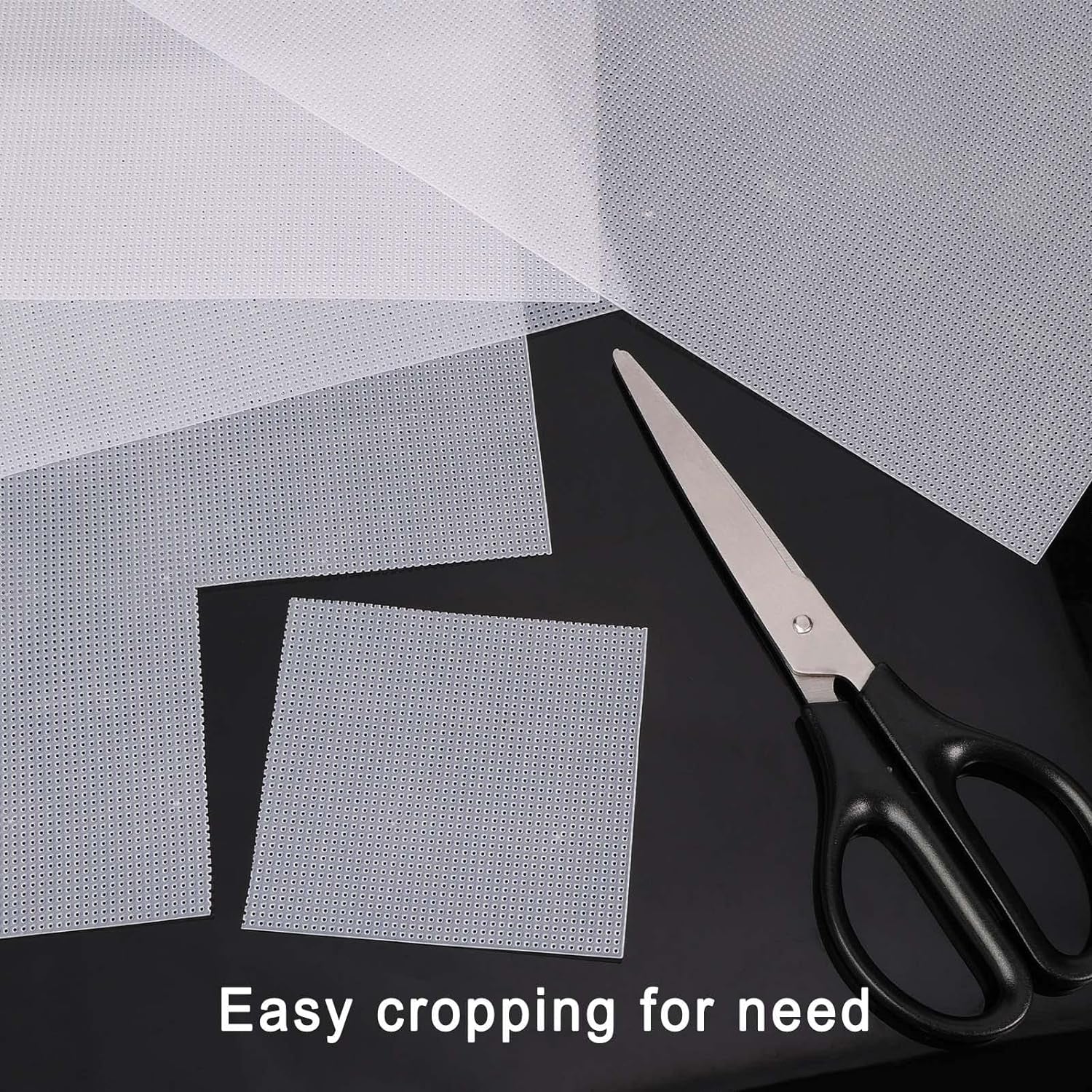 4 Pieces 14 Count Plastic Mesh Canvas 14 CT Plastic Aida for Cross Stitch, Making Jewelry Organizer and 3D Models (8 X 11 Inch)