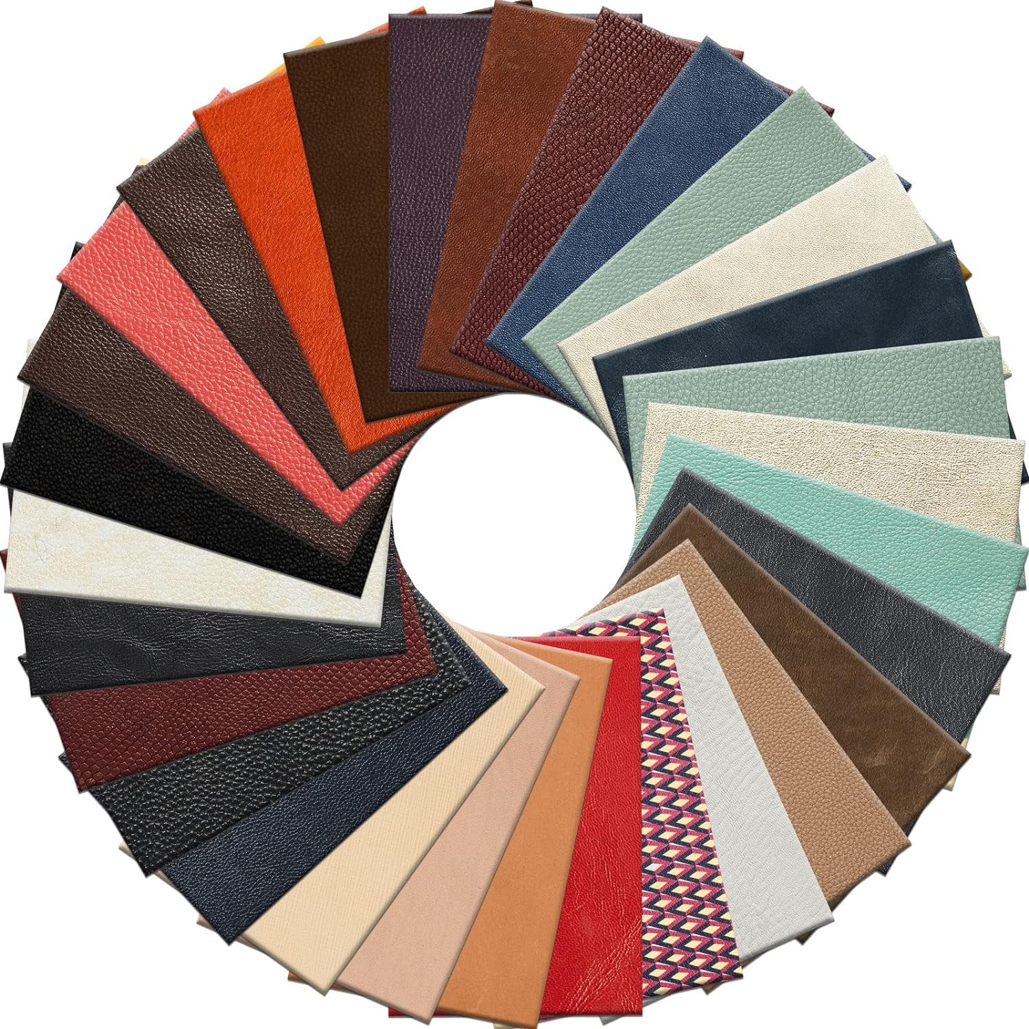 30 Pcs Genuine Leather Sheets for Craft 12 X 7.8 Inch Tooling Leather Material Leather Scraps Jewelry Leather Working 5Lb