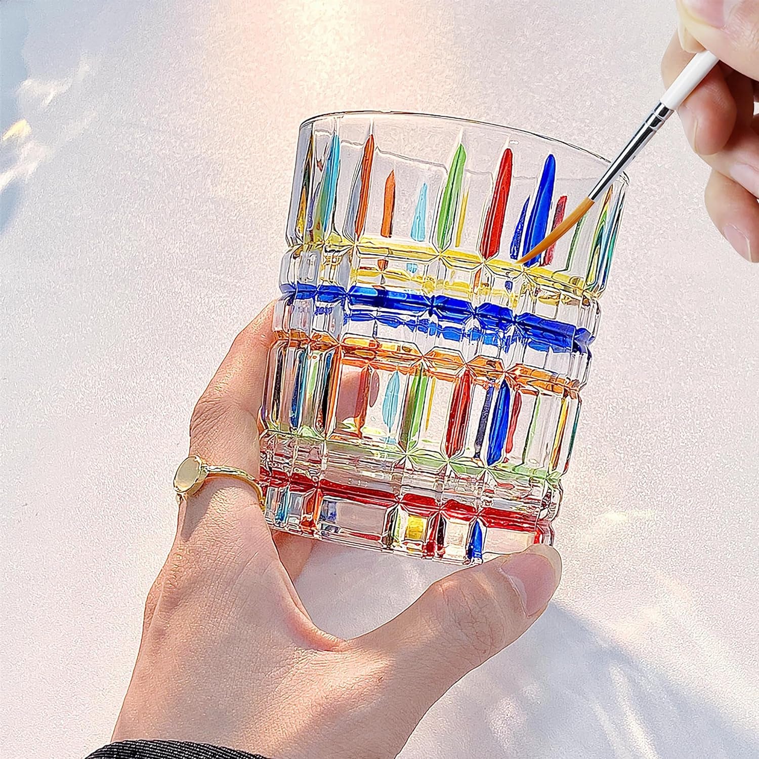 XDT#830 Rigger Artist Paint Brush 6 Piece Set Extra Long Fine Point Liner Tip #000#00#0#1#2#3, Scale Models Nail Acrylic Oil Watercolor
