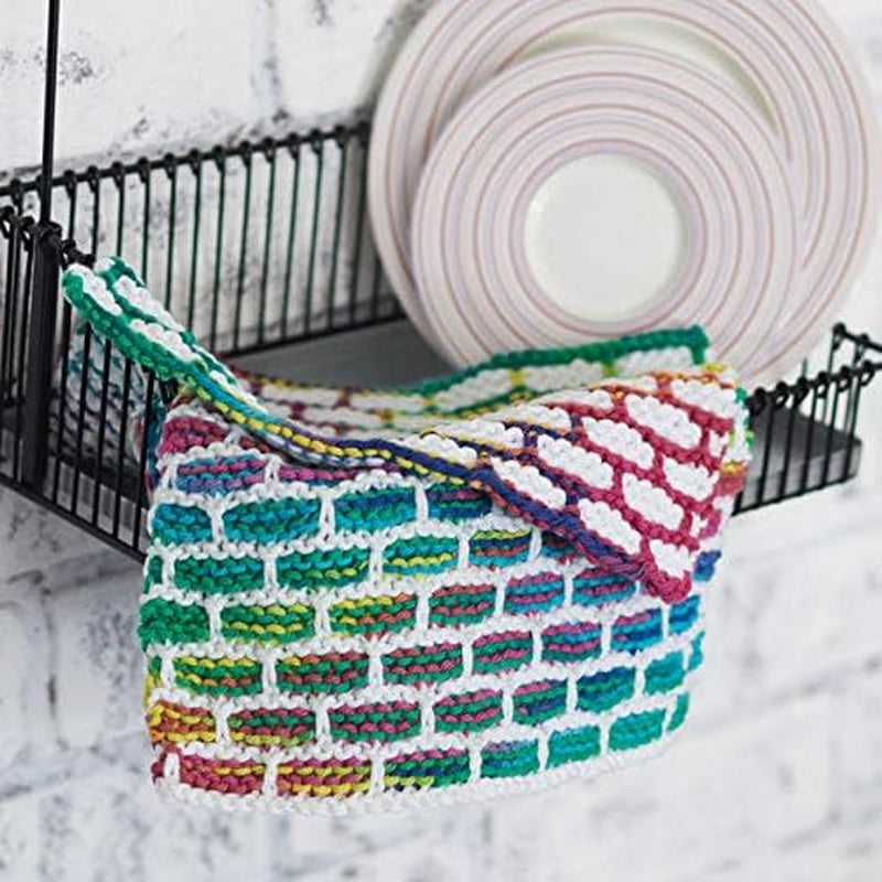 Sugar'N Cream Ombre Yarn - (4) Medium Gauge 100% Cotton - 2 Oz - Psychedelic (3-Pack)