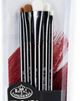 , Zen Series 83, Set of 5 Brushes, Standard Handle, Synthetic Filament, Natural Hair, Stiff Scrubber 2, 8, 14, Scrubber 6, 10, RZEN-SET835