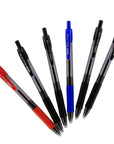 Optima Blue Oil-Gel Ink Retractable Pen w/ Grip (3/Pack)