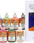 Designer Liner Ceramic Glaze Writers - 1.25 Ounce Each, Kit of All 10 Colors plus Free Instructional Booklet