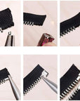 12 Sets Metal Zipper Latch Slider Retainer 3 Color 