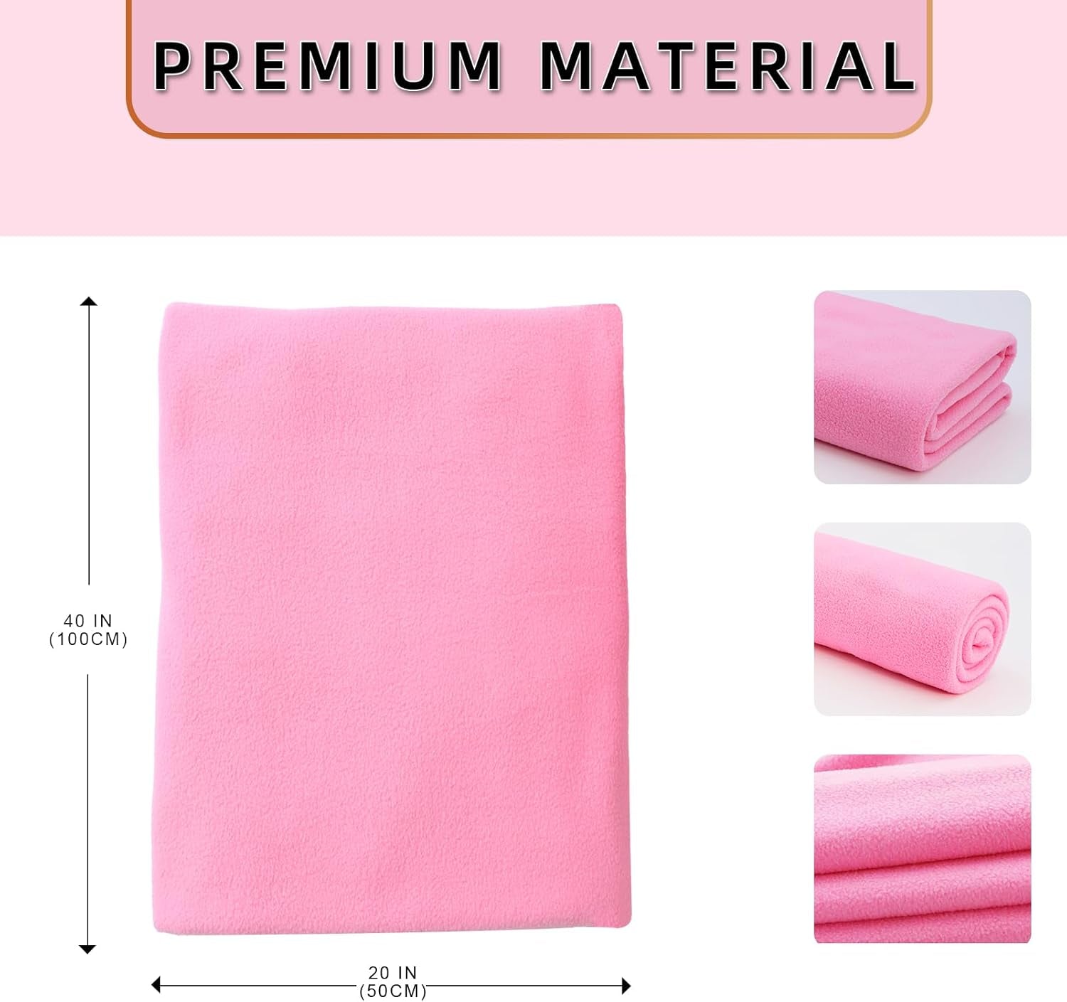 12PCS Solid Color Knitted Polar Fleece Fabric | 20''X40'' | anti Pill Fabric Patchwork Polyester Plush Fleece Cloth for Sewing, Toys, Throw Blankets, PJ Pants, Booties, Eye Mask