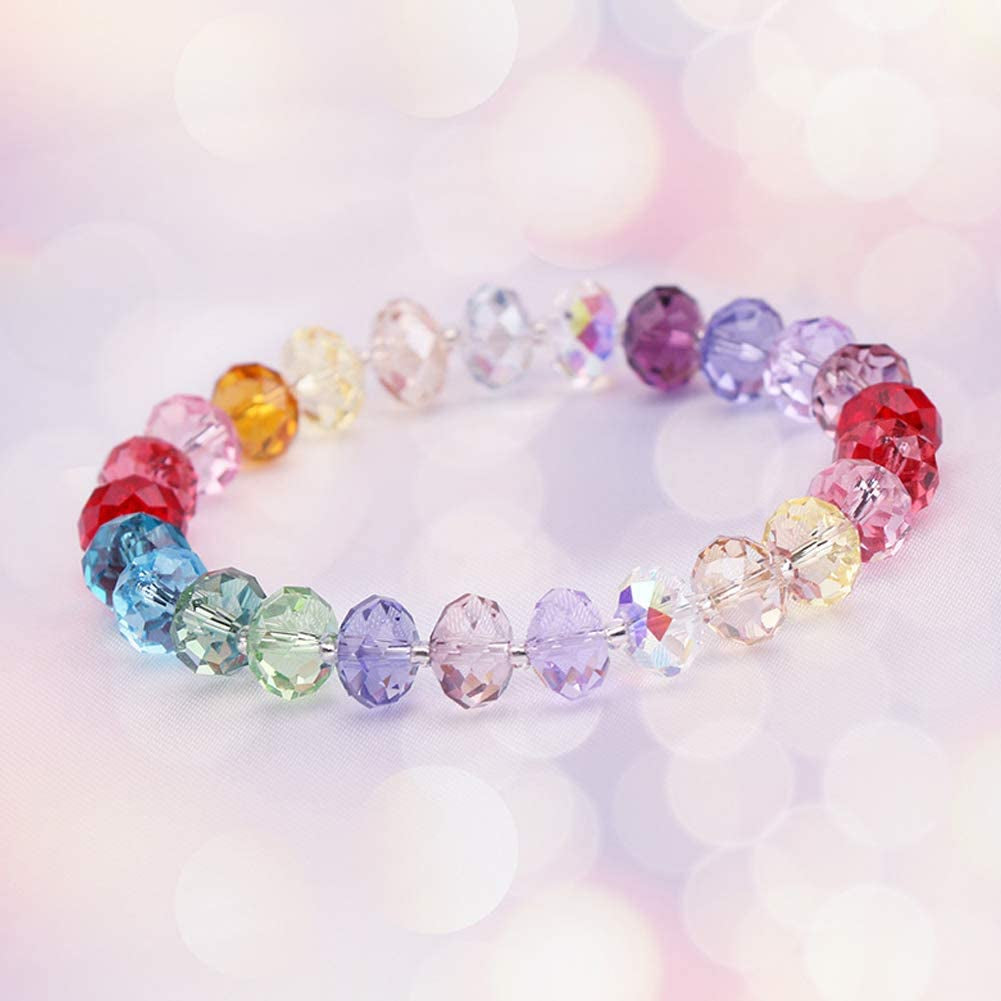 8Mm Wholesale Briolette Crystal Glass Beads for Jewelry Making Faceted #5040 Briollete Rondelle Shape Assorted Colors with Container Box
