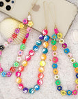 300PCS Clay Beads Charms,Fruit Flower Letter Beads Soft Beads for Women Girls Bracelet Making DIY Bracelet Necklace Earring Accessories with 4M Crystal Elastic String