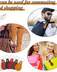 30 Pcs Leather Key Fob Kit for DIY Craft, PU Leather Key Fobs Blanks with Rivets and Key Rings for Laser Engraving Keychain Making Leather Working (Multi Colors)