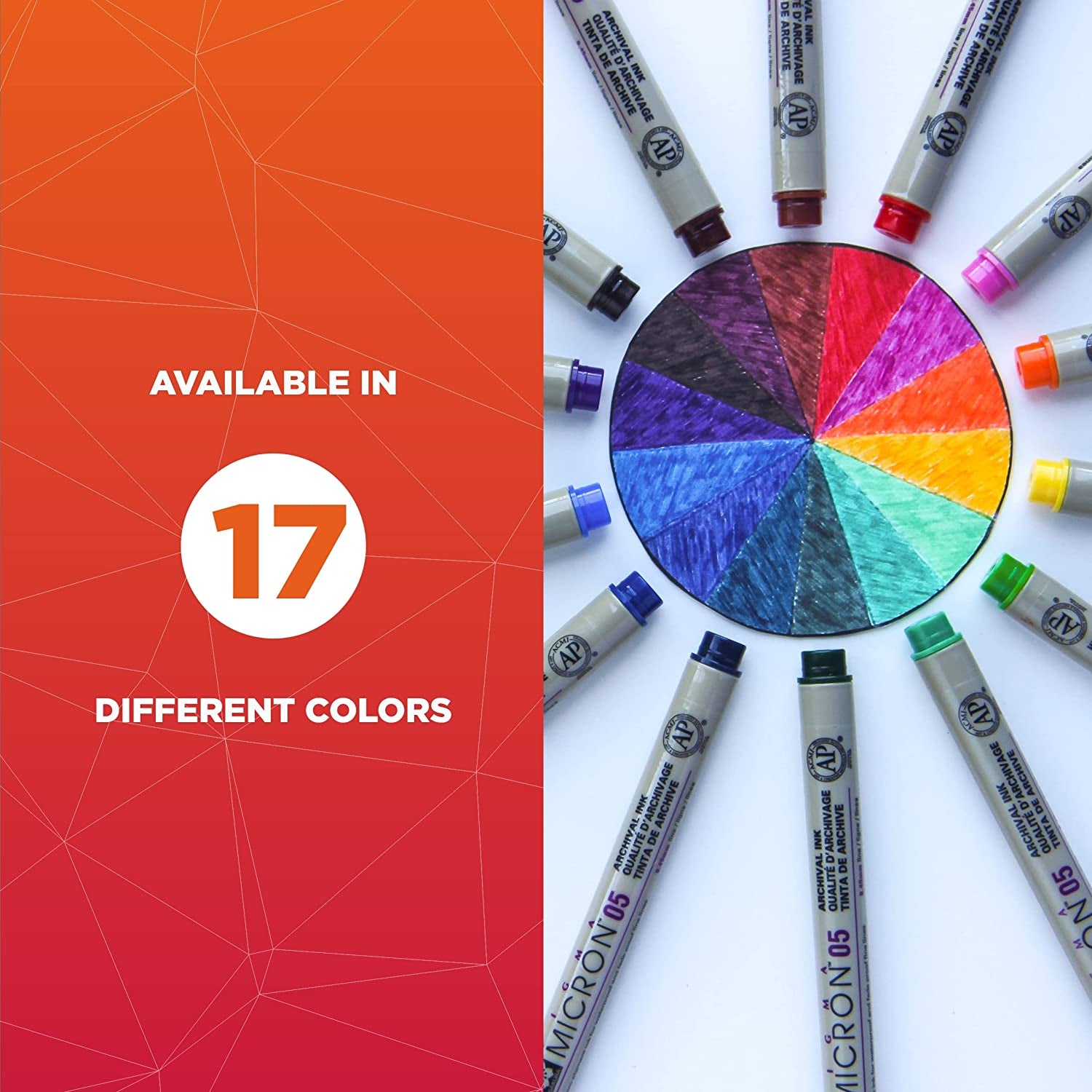 Pigma Micron Fineliner Pens - Archival Black and Colored Ink Pens - Pens for Writing, Drawing, or Journaling - Black and Colored Ink - 01 Point Size - 8 Pack