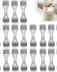 20Pcs Metal Candle Wick Centering Devices, Silver Stainless Steel Candle Wick Holder for Candle Making