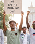 48Pcs Juneteenth Buttons, 4.4Cm (1.73 Inch), Happy Juneteenth Badges Pins Bulk, Freedom Day June 19Th 1865 Party Favors Supplies Bag Stuffers Fillers, Black African American Juneteenth Gifts