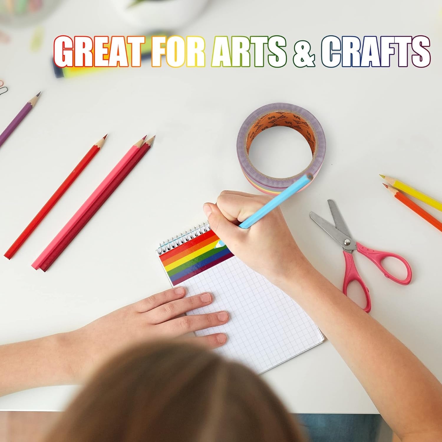 Duct Pride - Rainbow Tape | 1.88 in X 10 Yds a Roll | Vibrant Bright Colors | Easy to Tear by Hand | Arts & Crafts | DIY Projects | Gay Progress Stripe Flag LGBTQ+ Parade Gift Decorations