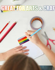 Duct Pride - Rainbow Tape | 1.88 in X 10 Yds a Roll | Vibrant Bright Colors | Easy to Tear by Hand | Arts & Crafts | DIY Projects | Gay Progress Stripe Flag LGBTQ+ Parade Gift Decorations