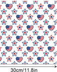 24Sheets Patriotic Pattern Paper 4Th of July Double-Sided Red Blue White Star Scrapbook Paper for Independence Day for Card Making Photo Album Crafts, 11.8'' X 11.8'' (Classic)