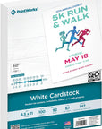 White Cardstock, 67 Lb, 92 Bright, FSC Certified, Perfect for School and Craft Projects, 8.5 X 11 Inch, 100 Sheets (00540)