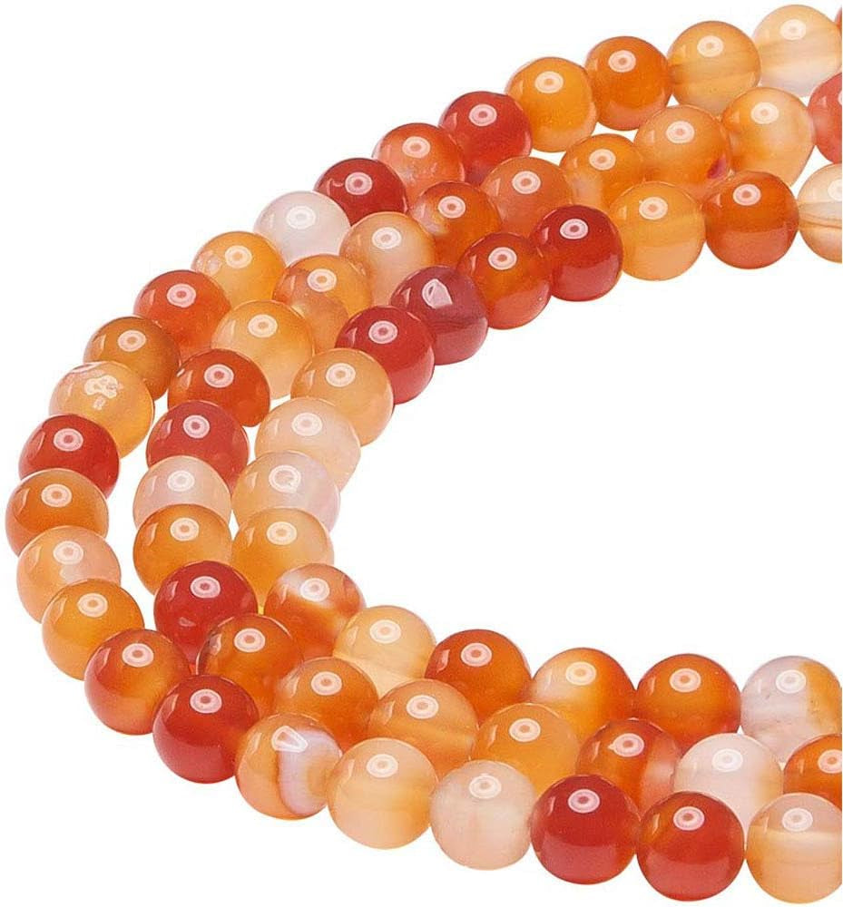12Mm Natural Indian Agate Beads round Gemstone Loose Beads for Jewelry Making (31-33Pcs/Strand)