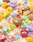 Slime Charms Cartoons Charms Cute Set - Mixed Lot Assorted Cartoons Kawaii Charms Resin Flatback Cute Sets for DIY Crafts Making,Decorations,Scrapbooking,Embellishments,Hair Clip 80Pcs