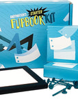 Official 'S Flipbook Starter Kit for Kids & Adults with LED Light Pad for Drawing & Tracing Animation, Premium Pre-Drilled Flip Book Paper, Removable Binding Screws