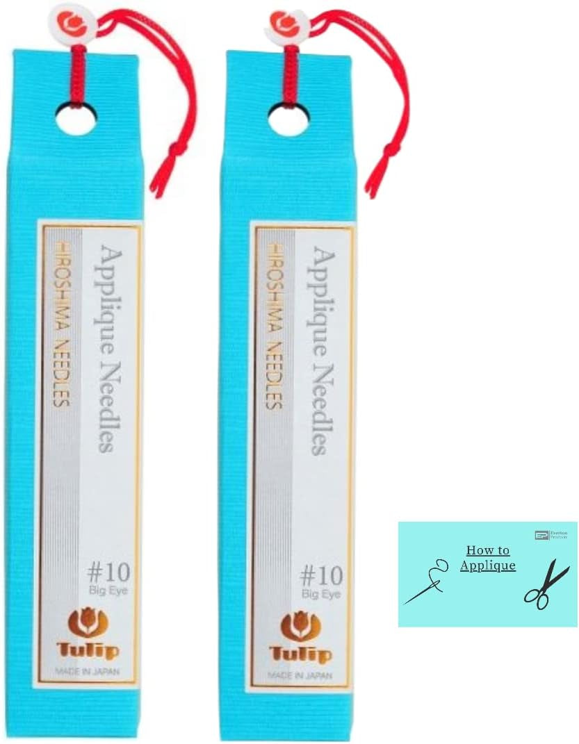 Tulip Applique Needle 6 Pack Size 10 Big Eye - 2 Sets, Hiroshima Needles, Quality Needles with Polished Finish, Includes Instruction Card from  Products