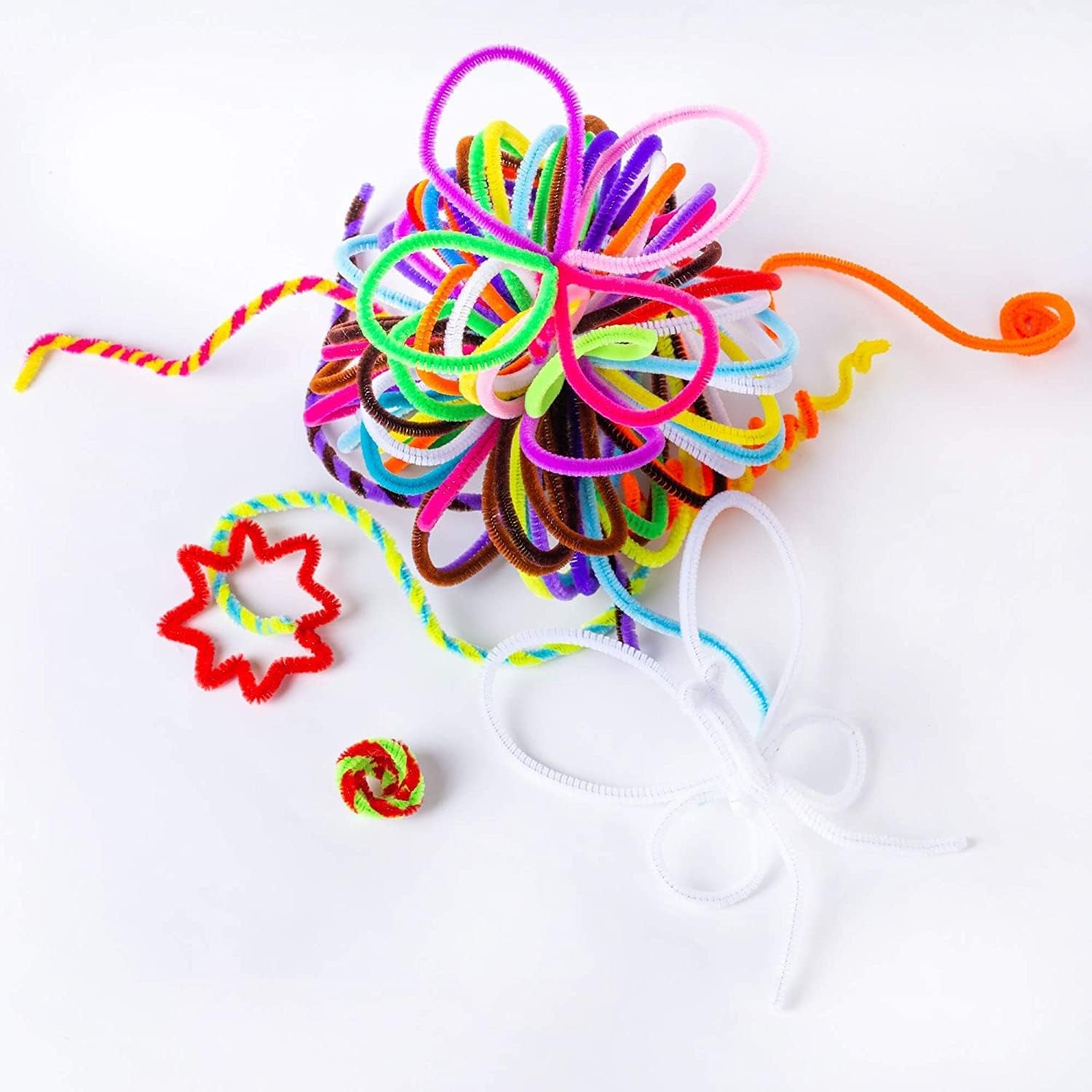 Pipe Cleaners, 300Pcs 20 Colors, Craft Supplies, Pipe Cleaner Chenille Stems, Craft Pipe Cleaners