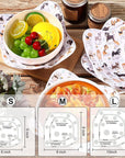 Bowl Cozy Template Cutting Ruler Set, 3Pcs Acrylic Transparent Quilting Bowl Templates for Hot and Cold Food Bowl Rack, DIY Kitchen Art Craft Acrylic Stencil Cut on Fold Template Sewing (White)