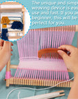 Weaving Loom Kit, 15.2" H X 9.85" W Wooden Tapestry Looms, Warp ​Frame ​Loom Heddle Bar for Weave Board Weaver Tapestry Kids Beginner