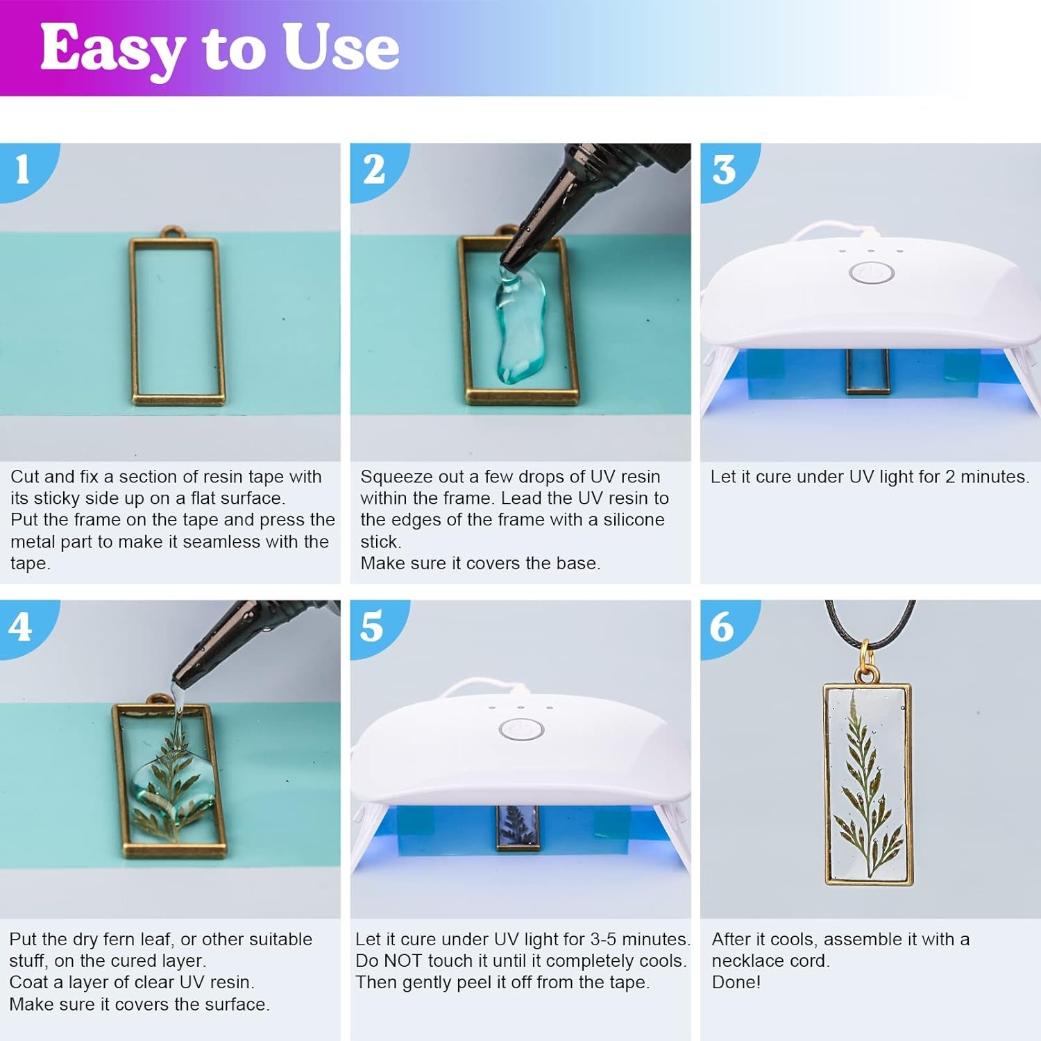 Jewelry Making Kit - 153Pcs Highly Clear Resin with Upgraded UV Lamp, Resin Accessories for Keychains, Jewelry