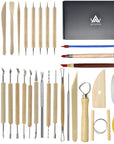 Pottery Sculpting Tools 32PCS Ceramic Clay Carving Tools Set for Beginners Expert Art Crafts Kid'S after School Pottery Classes Club Children Students