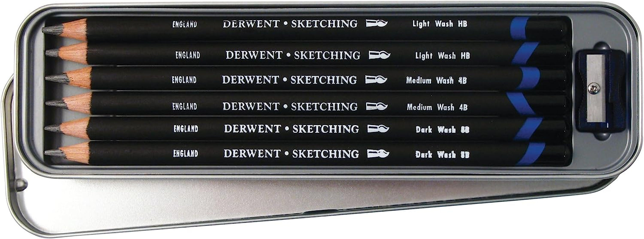 Watersoluble Sketching Pencils, Metal Tin, 6 Count (0700837)