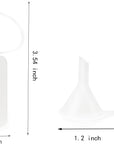 12 Pcs 1 Ounce Precision Tip Applicator Bottles, 30ML Needle Tip Glue Bottles for DIY Paper Quilling Craft, with 2 Mini Funnel, White Lids