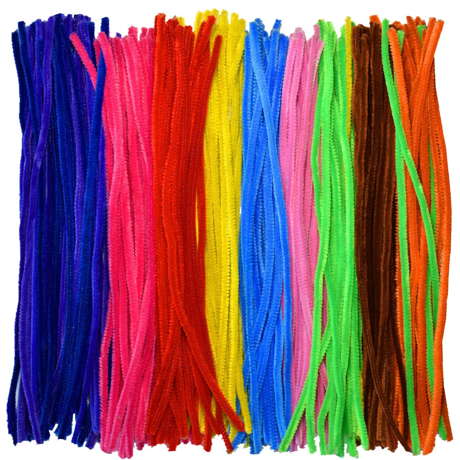 Black Pipe Cleaners Chenille Stems 100 Pieces for DIY Art Craft Decorations Creative (0.24 X 12 Inch)