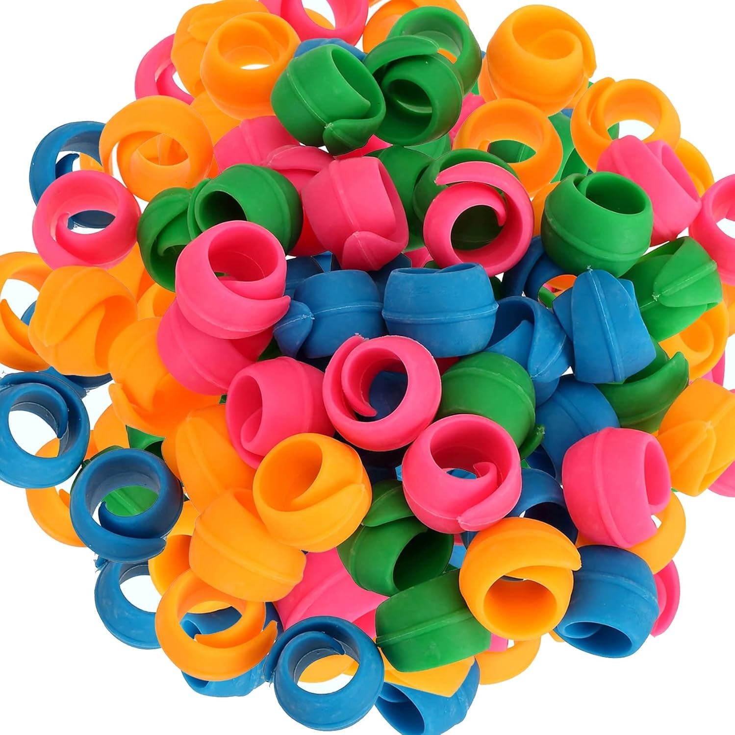 100 Pack Thread Spool Savers, Spool Huggers Thread Holder Organizer for Sewing Machine and Embroidery Machine, Prevent Thread Tails from Unwinding, No Loose Ends or Thread Tails