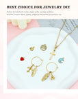 110Pcs Assorted Gold Plated Enamel Pendants Charms for Jewelry Making Necklace Bracelet Craft Supplies