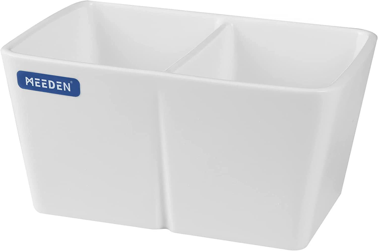 Ceramic Paint Palette, Paint Brush Wash Bowl, 2 Deep Well Artist Paint Palette, White Porcelain Watercolor Painting Dish, Large Capacity Paintbrush Washer for Watercolor Gouache Painting