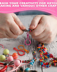 100Pcs Plastic Keychain Clips for Crafts - Lobster Claw Clasps for Keychains for Crafts Plastic Keychain Clip for Backpack - Clip Keychain Hooks Lanyard Snap Hooks and Clasps for Jewelry Making