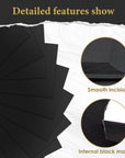 100 Sheets Black Cardstock Paper 8.5 X 11 Inch Thick Cardstock 75Lb 200 GSM Heavy Black Paper for Invitations, DIY Cards Making, Craft Projects, Stationery Printing