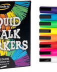 Chalk Markers - 8 Vibrant, Erasable, Non-Toxic, Water-Based, Reversible Tips, for Kids & Adults for Glass or Chalkboard Markers for Businesses, Restaurants, Liquid Chalk Markers (Vibrant 6Mm)