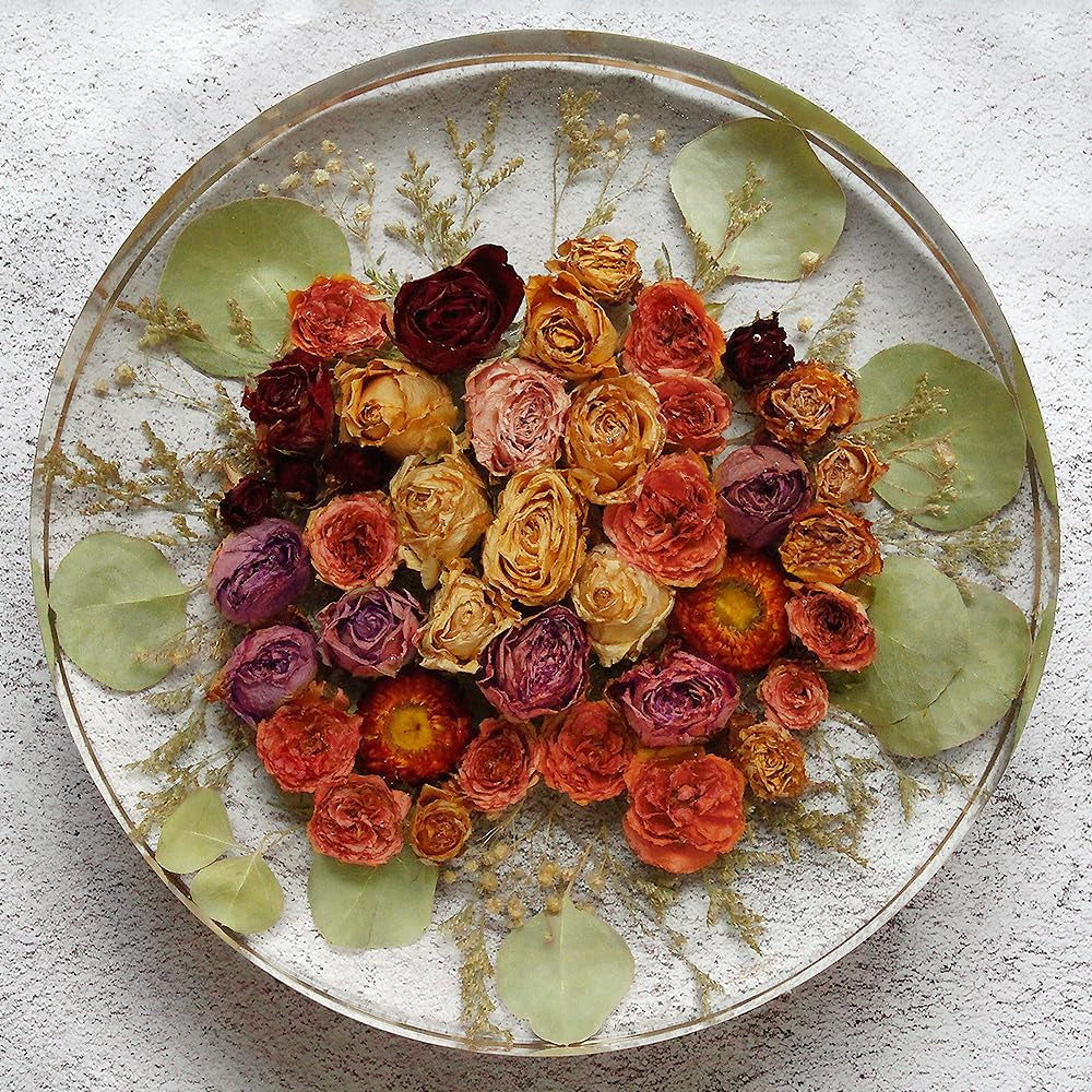 14" round X 2" Deep XL Large Tray Mold, Shiny Silicone Tray Board Table Clock Mold for Epoxy Resin Casting, Floral Preservation Bouquet Resin Mold Home Decor