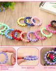 24 Pcs 42 Mm Acrylic Focal Frame Circle Loop with 2 Holes for DIY Beaded Pen Keychain Focal Bead Loop for Pen Jewelry Making Bracelet Car Necklace Craft Hanging (Stylish Colors,Round)