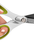 16935 8-Inch Heavy-Duty Lefty Carbo-Titanium Scissors for Office and Home, Straight (16935)