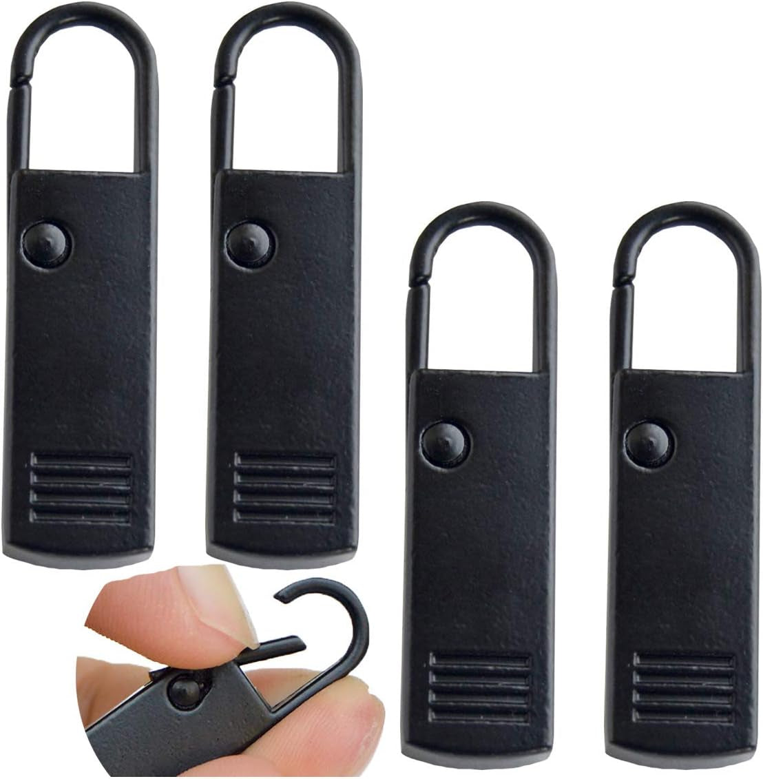 Zipper Pulls Tab Replacement Luggage Zipper Pull Extension Backpack Zippers Tags Handle Mend Fixer Repair for Suitcase