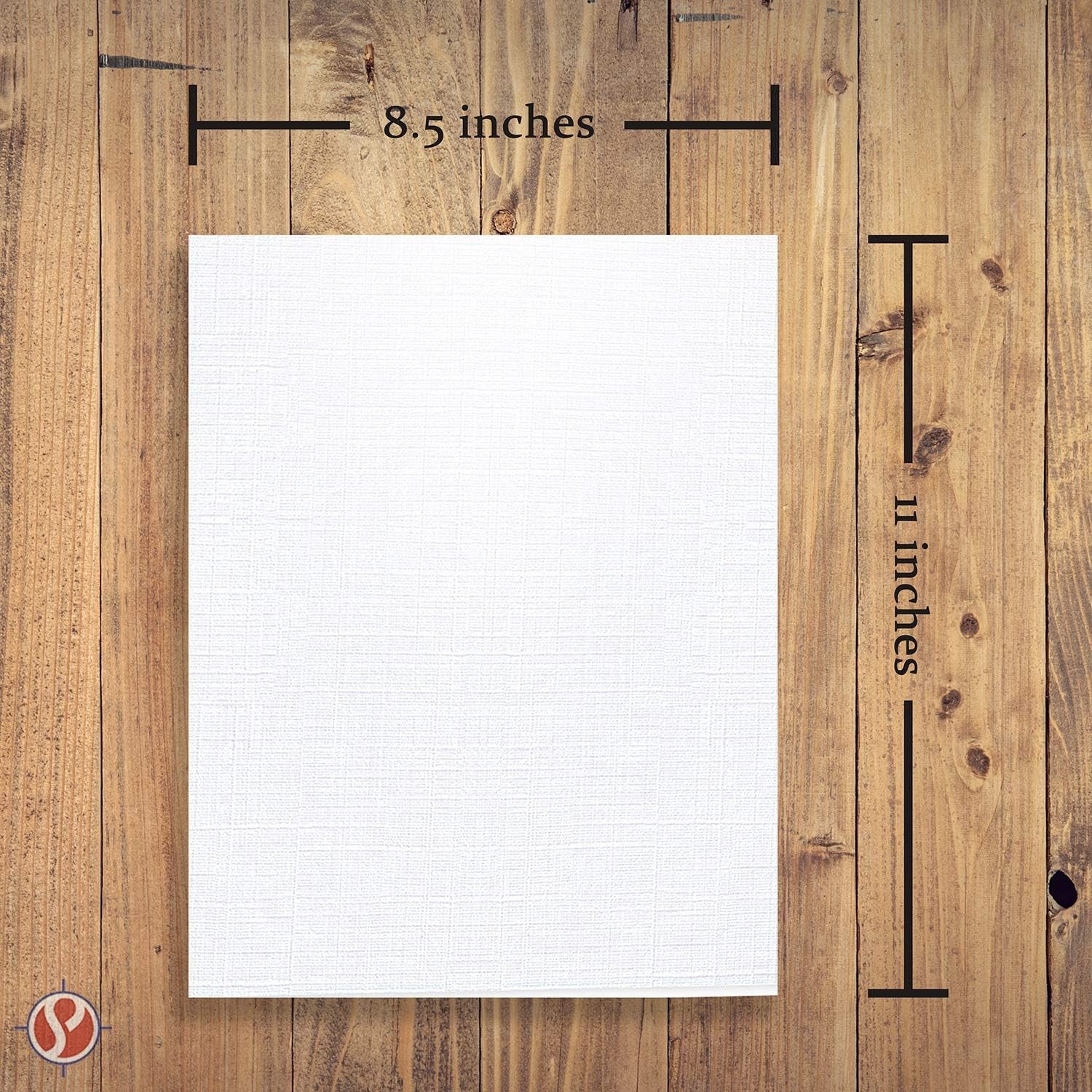 White Linen Textured Specialty Cardstock | Blank Thick 8 1/2 X 11 Heavyweight Card Stock for Wedding Invitations, Announcements, Greeting Cards | 80Lb Cover (216Gsm) | 50 Sheets