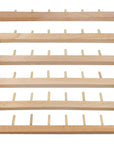 Wooden Thread Rack Sewing and Embroidery Thread Holder, 60 Spools, 2 Pack