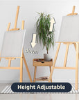 Nian Feng Wooden Easel for Painting, Adjustable Floor Easel, Folding Easel Stand for Wedding Poster, Painting Easel Large for Adults and Kids