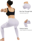 3 Pack High Waist Yoga Pants, Pocket Yoga Pants Tummy Control Workout Running 4 Way Stretch Yoga Leggings