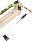 Adjustable Length Paracord Jig Bracelet Maker Wooden Frame-Paracord Braiding Weaving Craft Tool Kit, Wristband Maker
