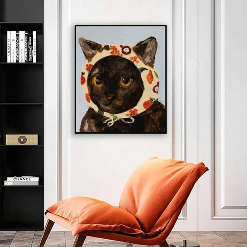 6 Pack 5D Diamond Painting Kits for Adults Beginners,Diy round Full Drill Diamond Art Kits Cartoon Cat,Paint by Diamonds Gem Art Crystal Easy,Animal Home Wall Decor 12X16 Inch