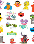 Sesame Street Sticker Pack Die Cut Vinyl Large Deluxe Stickers Variety Pack - Laptop, Water Bottle, Scrapbooking, Tablet, Skateboard, Indoor/Outdoor - Set of 50